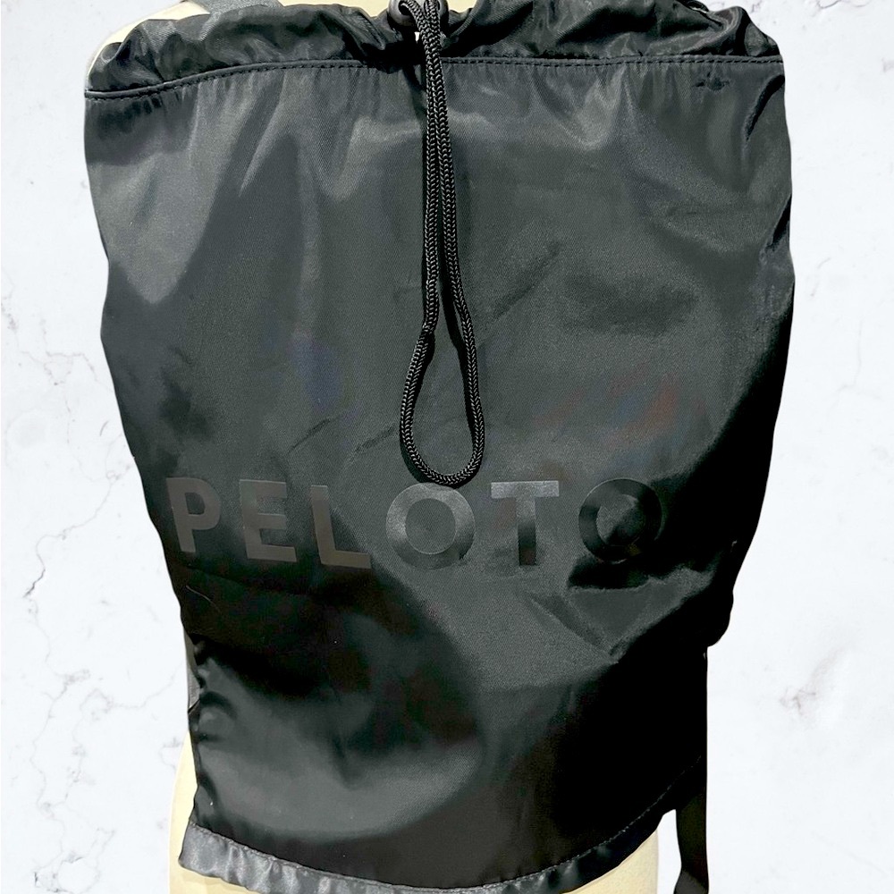 Peloton Black Backpack With Drawstring Closure - image 1
